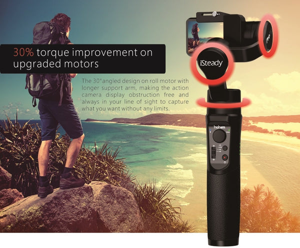 3-Axis Handheld Gimbal Waterproof Action Camera Stabilizer for DJI Osmo Gopro Hero/7/6/5/4/ RXO SJCAM ISteady Pro 3 Pro2 | Vimost Shop.