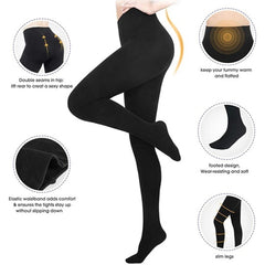 Women Shapewear Compression Leggings Leg Slimming Body Shaper Middle Waist Tummy Control Panties Thigh Sculpting Slimmer | Vimost Shop.