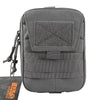 Hunting Solid Color Double Zipper Molle Waist Pack Tactical Multifunction EDC Pouch Tool Small Bag | Vimost Shop.