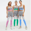 Seamless Patchwork Yoga Sets Women Fitness Clothing | Vimost Shop.