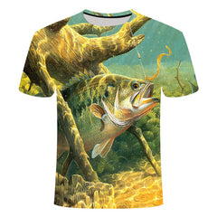 Hd Print Digital Leisure 3d Fish Tshirts | Vimost Shop.