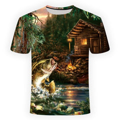 Hd Print Digital Leisure 3d Fish Tshirts | Vimost Shop.