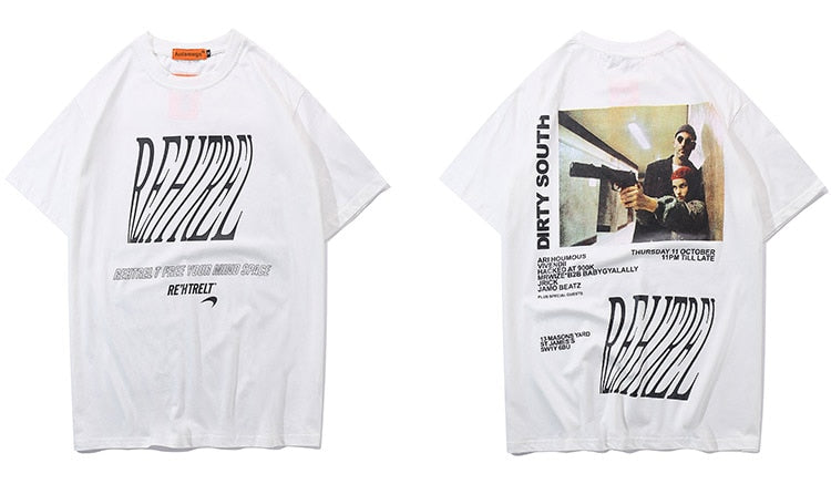 Men Movie Printed Men's Tee Shirts O-neck T Shirt Fashion Hip Hop High Street Tees Summer Streetwear Couple | Vimost Shop.