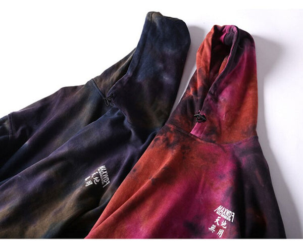 Men Watercolor Pullover Big Pockets Chinese Style Hooded Sweatshirt Autumn Streetwear | Vimost Shop.