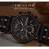 Wood Personalized Watch Men Relogio Masculino Top Brand Luxury Chronograph Military Watches Anniversary Gift for Him | Vimost Shop.