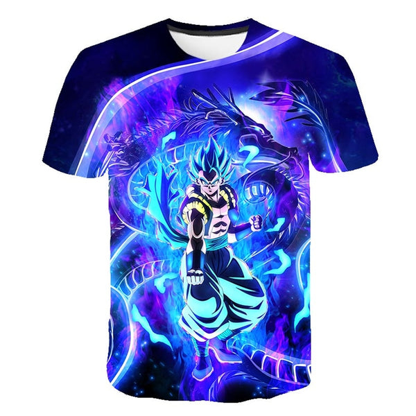 Dragon Ball Z Men's Summer T-shirts 3D Printing Super Saiyan Kid Black Zamasu Vegeta Jiren Dragonball T Shirt Tops Tees - Vimost Shop