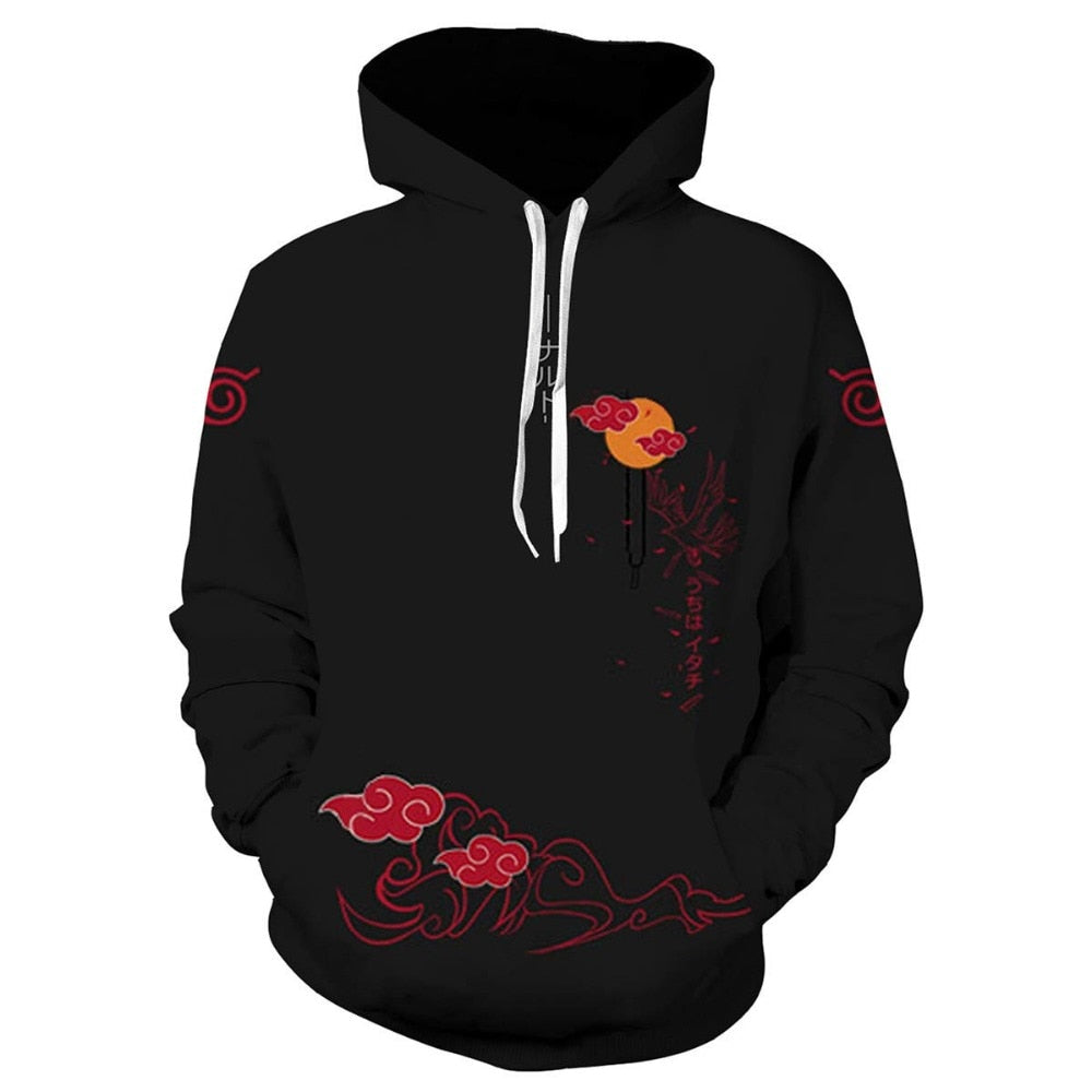 Hoodies Unisex Naruto Harajuku Japanese Anime Uchiha Itachi Printed Men's Hoodie Male Streetwear Fashion Casual sweatshirt Coat | Vimost Shop.