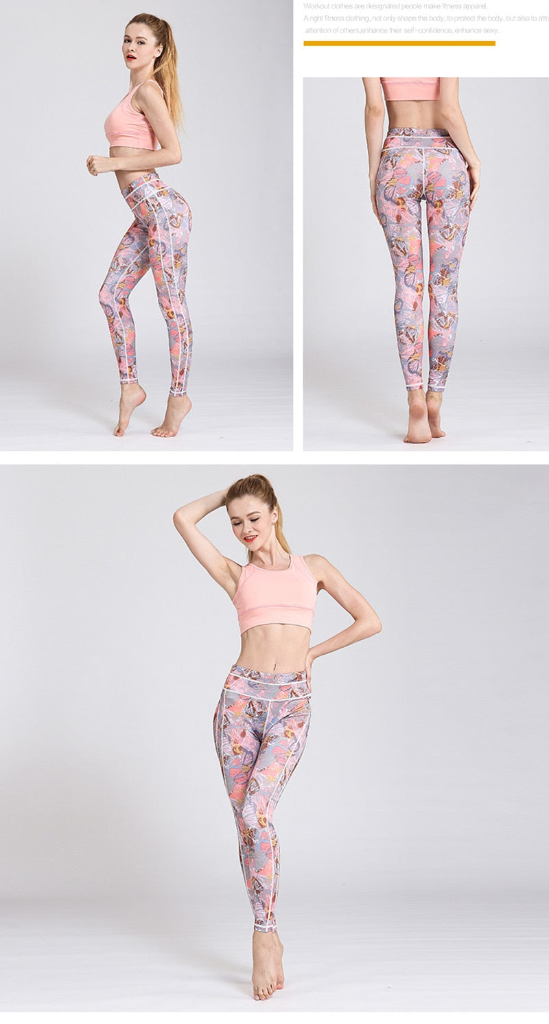 Women Leggings Training Elastic Long Tights for Running Workout | Vimost Shop.