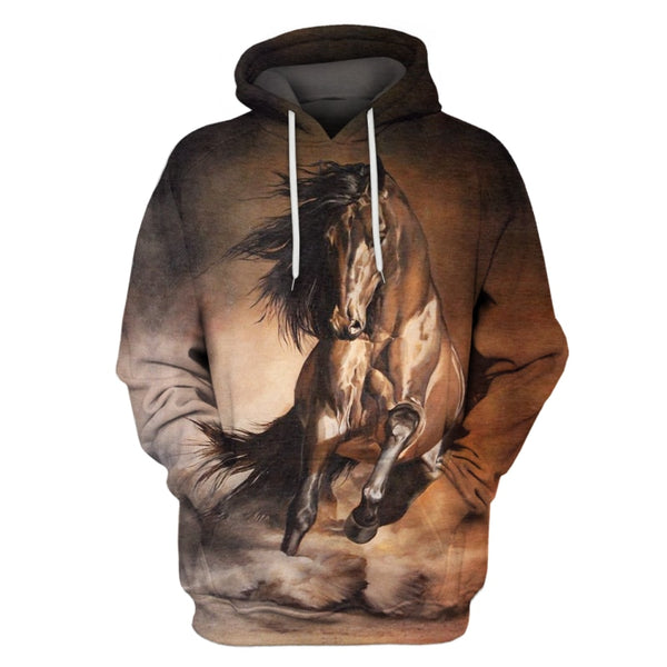 Men's 3d Hoodies Animal Full Printed Hooded Pullovers Hip Hop Male Horse Print Male Hoodies Sweatshirts | Vimost Shop.