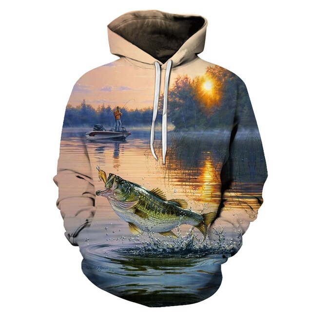 3D Tropical Fish Funny Hoodies For Fishinger Fisherman Men Women Long Sleeve Hoody Sweatshirts Hooded Streetwear Hip Hop Jackets | Vimost Shop.