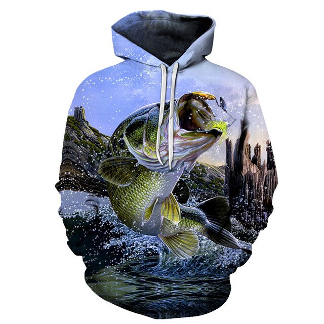 3D Tropical Fish Funny Hoodies For Fishinger Fisherman Men Women Long Sleeve Hoody Sweatshirts Hooded Streetwear Hip Hop Jackets | Vimost Shop.