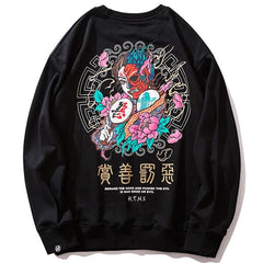 Japanese Demon  Men Harajuku Casual Streetwear | Vimost Shop.