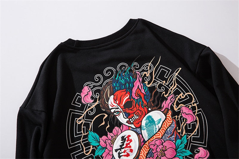 Japanese Demon  Men Harajuku Casual Streetwear | Vimost Shop.