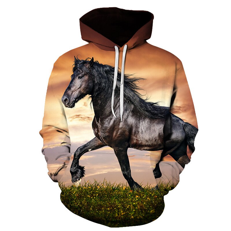Horse Win Instant Success 3D Print Hoodies Interesting implication Animal Design Men Women Streetwear Pullover Casual Sweatshirt | Vimost Shop.