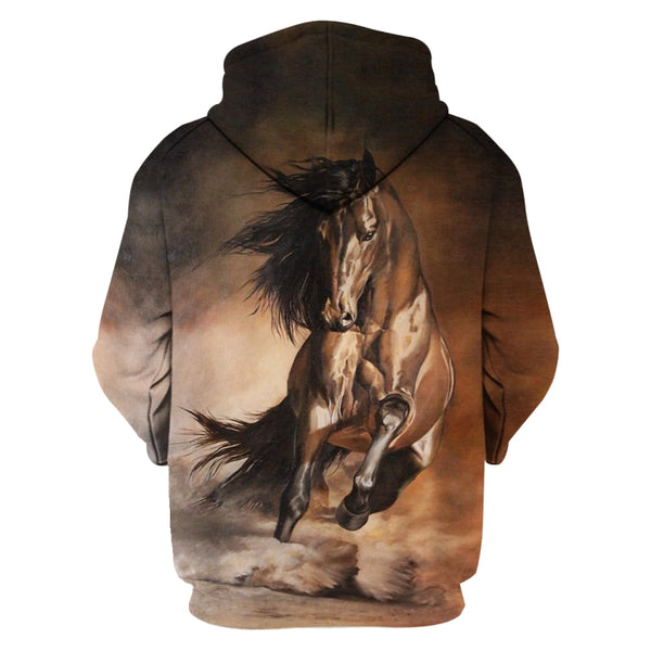 Men's 3d Hoodies Animal Full Printed Hooded Pullovers Hip Hop Male Horse Print Male Hoodies Sweatshirts | Vimost Shop.
