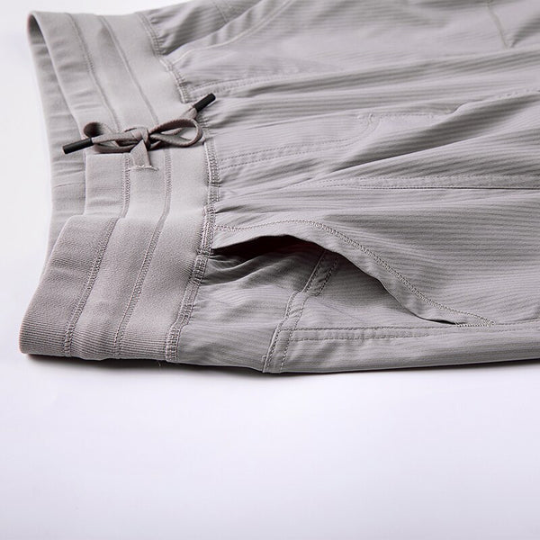 Women's Go to Studio Jogger Striped Cargo Pants Drawstring Leg 7/8 Workout Casual Pants