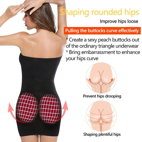 UnderDress Body Shaper Full Slips Tummy Control Shapewear Waist Trainer Bodysuit Butt lifter Seamless Slimming Underwear Corset | Vimost Shop.