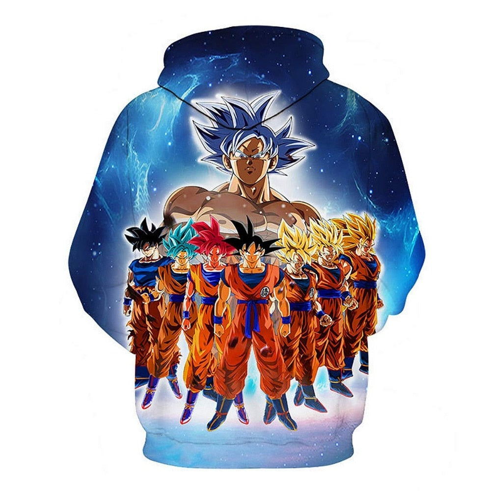 Dragon ball Anime 3D hoodies Men Women Hooded Sweatshirt Dragonball Son Goku Casual Pockets Streetwear Autumn Tops - Vimost Shop