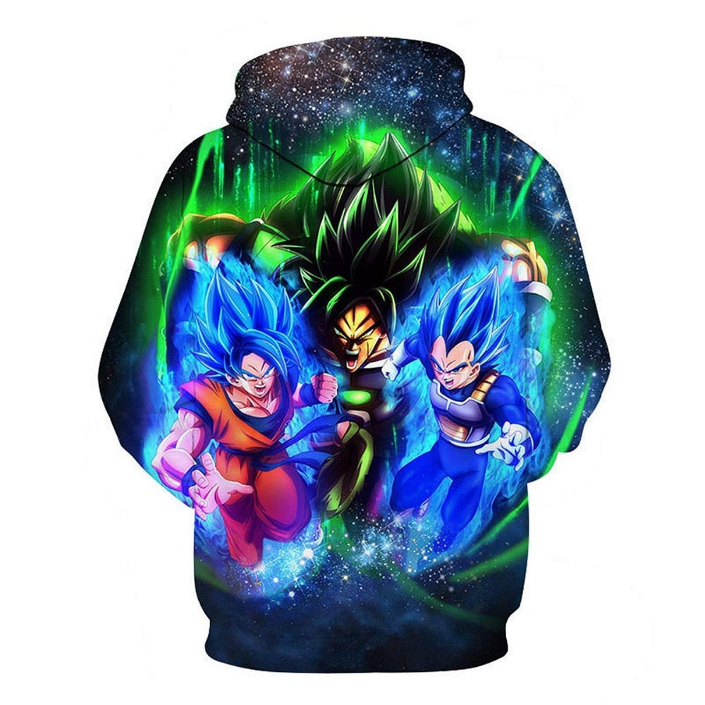 Dragon ball Anime 3D hoodies Men Women Hooded Sweatshirt Dragonball Son Goku Casual Pockets Streetwear Autumn Tops - Vimost Shop
