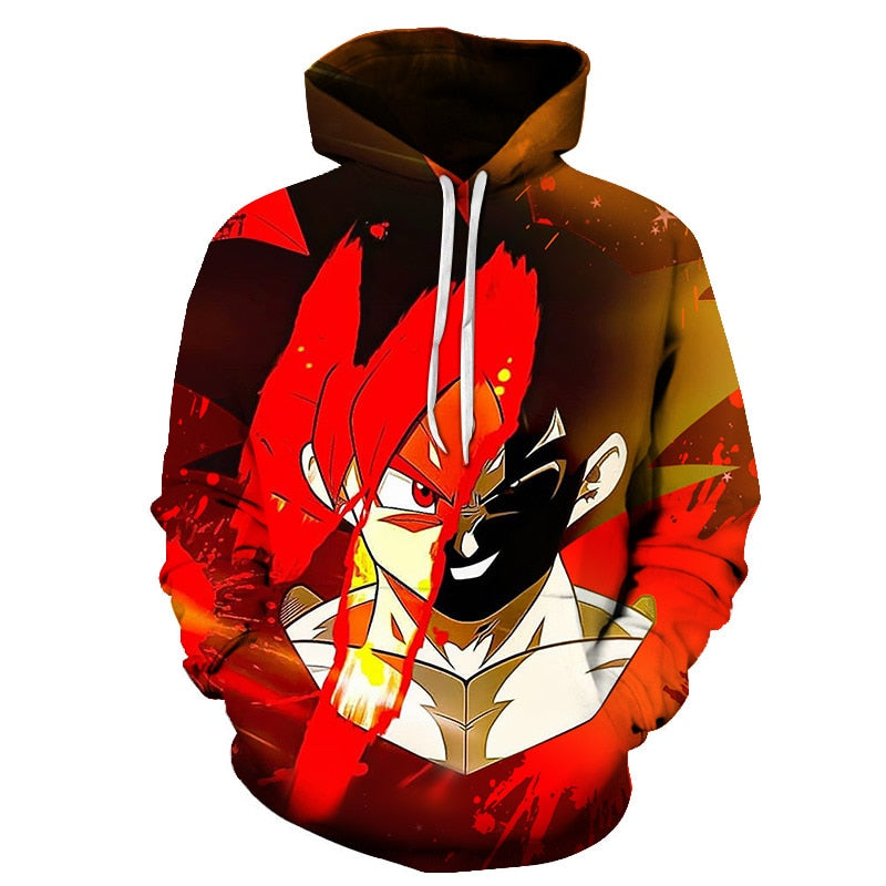 Dragon ball Anime 3D hoodies Men Women Hooded Sweatshirt Dragonball Son Goku Casual Pockets Streetwear Autumn Tops - Vimost Shop