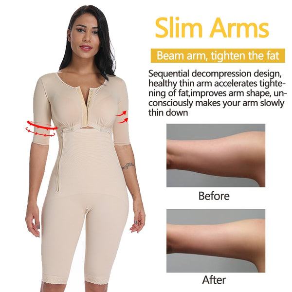 Slimming Bodysuit Body Shaper Post Surgery Seamless  Compression Garment Full Shapewear Colombianas Reductoras | Vimost Shop.
