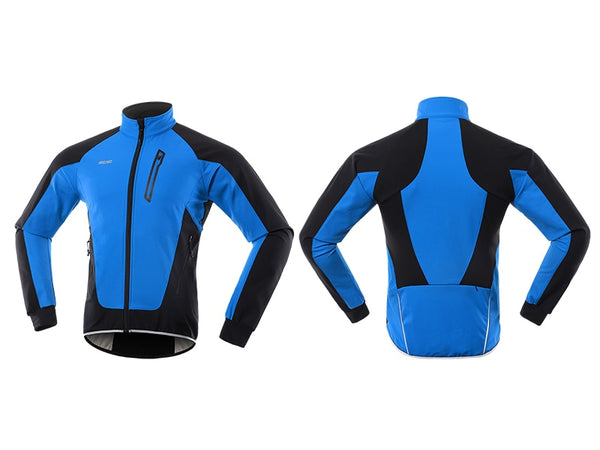 Winter Cycling Jacket Thermal Fleece Warm Up Bicycle Clothing Windproof Waterproof Soft shell Coat MTB Bike Jersey