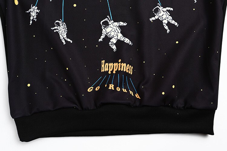 Women O-Neck UFO Print Harajuku Style Sweatshirt | Vimost Shop.