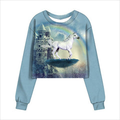 Women Unicorn's Fortress Secrets Tour Printed Sweatshirt | Vimost Shop.