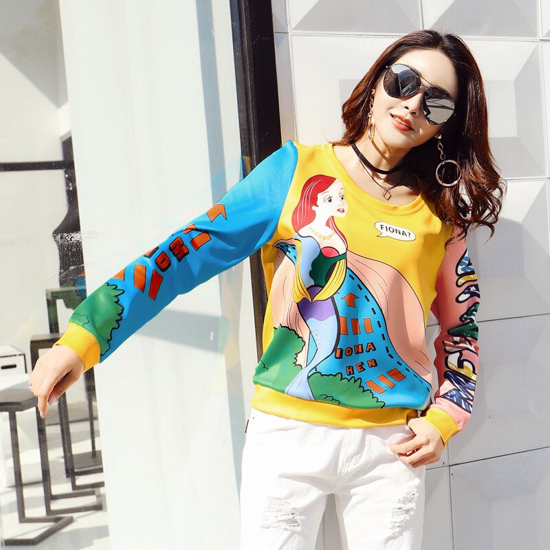 Women Fashion Korean Style Long Sleeve Sweatshirt | Vimost Shop.