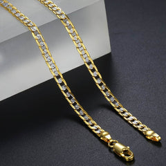 Gold Chain Necklace for Men Women Cuban Link Chains Mens Womens Necklaces Wholesale 2019 Fashion Men's Woman Jewelry | Vimost Shop.