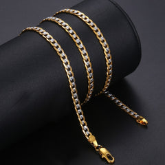 Gold Chain Necklace for Men Women Cuban Link Chains Mens Womens Necklaces Wholesale 2019 Fashion Men's Woman Jewelry | Vimost Shop.