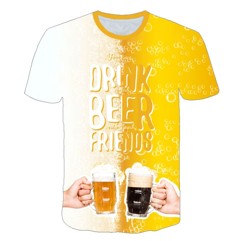 Fruits Food 3D t shirt Men Cans of Beer Printed Hip Hop Crewneck short Sleeve Men/Women t-shirt tee tops Wholesale | Vimost Shop.