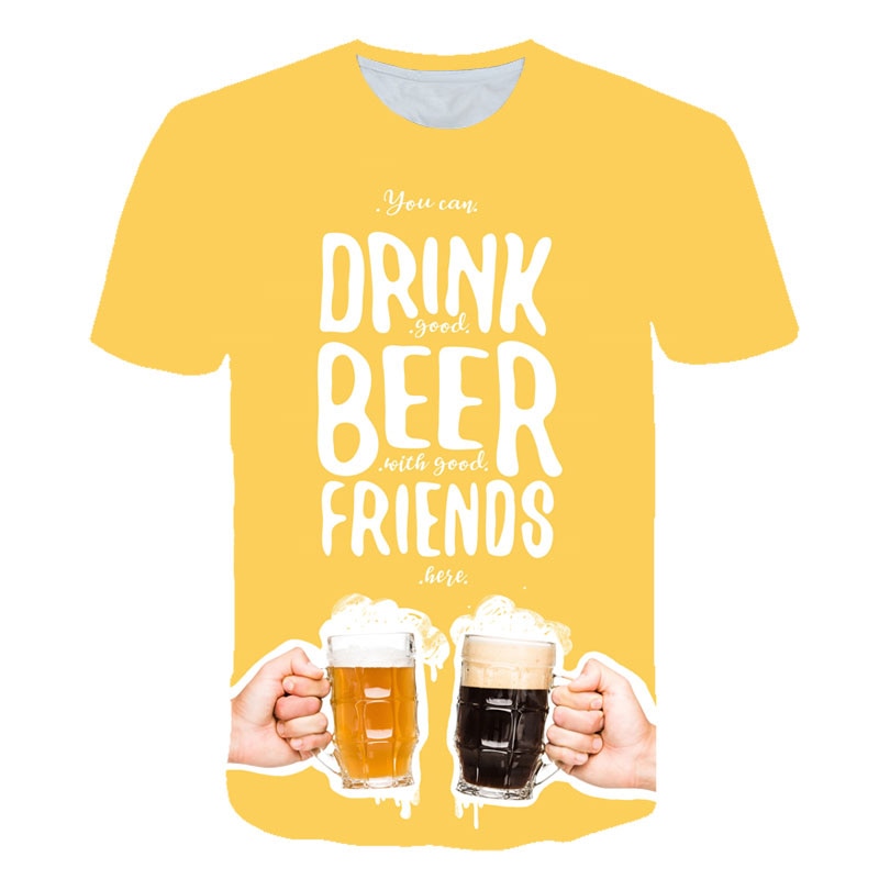 Fruits Food 3D t shirt Men Cans of Beer Printed Hip Hop Crewneck short Sleeve Men/Women t-shirt tee tops Wholesale | Vimost Shop.