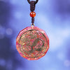 Orgonite Energy Pendant Pink crystal The Soul Bring Lucky Reiki Stone Pendant Necklace Glamour Jewelry For Woman | Vimost Shop.