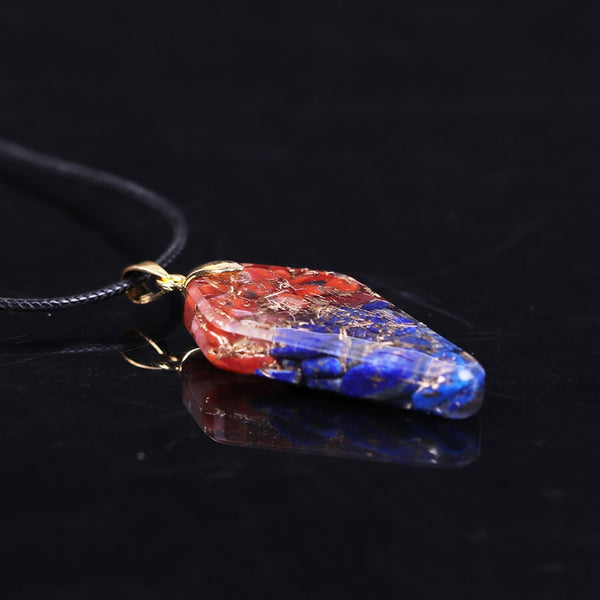 Orgone Energy Necklace Orgonite Pendant Lapis Lazuli Necklace Yoga Healing Jewelry | Vimost Shop.