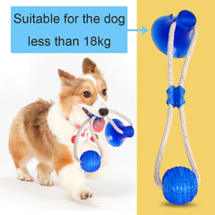 3Pcs Multifunction Pet Molar Bite Dog Toys Rubber Chew Ball Cleaning Teeth Safe Elasticity Soft Puppy Suction Cup Dog Biting Toy | Vimost Shop.