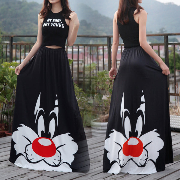 Women's Bud Skirt Mouse Waist Long Skirts | Vimost Shop.