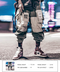 Patchwork Pockets Cargo Pants Men Harajuku Hip Hop Sweatpant Male Joggers Track Trousers Streetwear Techwear | Vimost Shop.