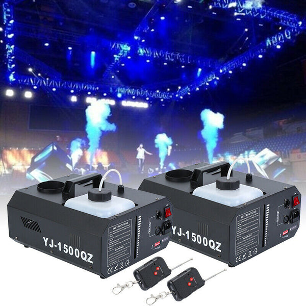 Yonntech 2pcs 1500W Vertical Stage Fog Smoke Machine Upspray Fogger w/Wireless Remote Contro | Vimost Shop.