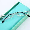 Fashion eyeglasses Alloy Frame for Women Star Drop Lensless Chain Pendant Decoration Half Frame Luxury Diamond Glasses | Vimost Shop.