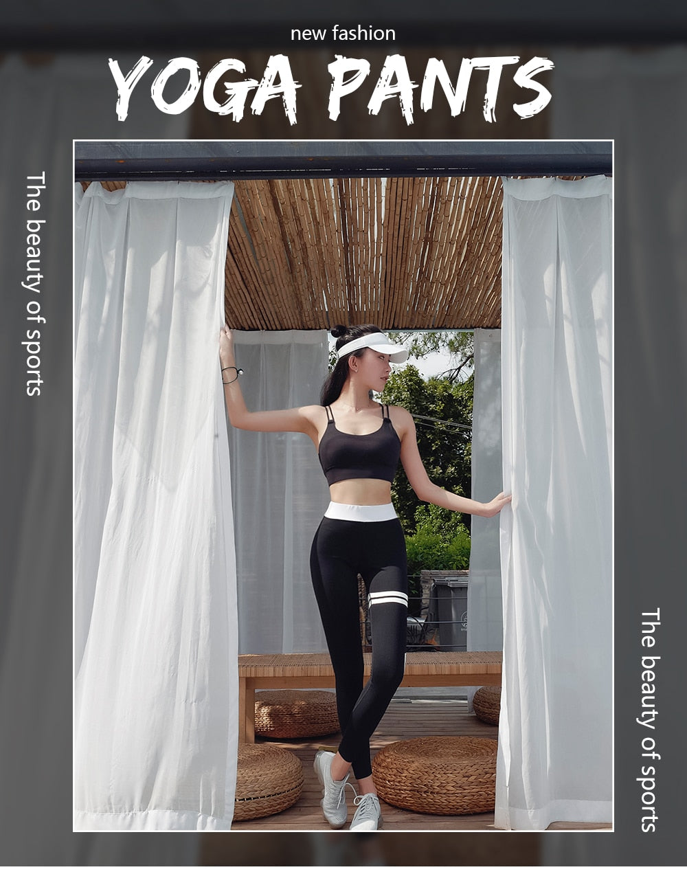 High Elastic Letter Gym Leggings Sportswear High Waist Skinny Women's Pants | Vimost Shop.