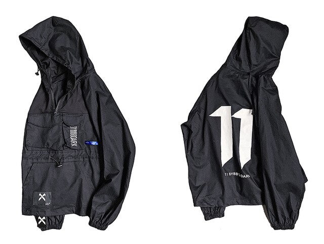 Hip Hop Men Cargo Jackes Letter Printed Autumn Casual Pullover Streetwear Harajuku Multi Pockets Male Coats | Vimost Shop.