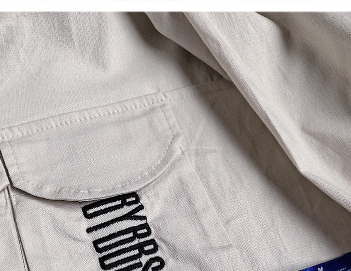 Hip Hop Men Cargo Jackes Letter Printed Autumn Casual Pullover Streetwear Harajuku Multi Pockets Male Coats | Vimost Shop.