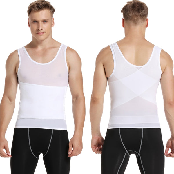 Mens Body Shaper Compression Shirts Abdomen Shapewear Tummy Slimming Sheath Gynecomastia Shapers Corset Waist Trainer Fajas Tops | Vimost Shop.