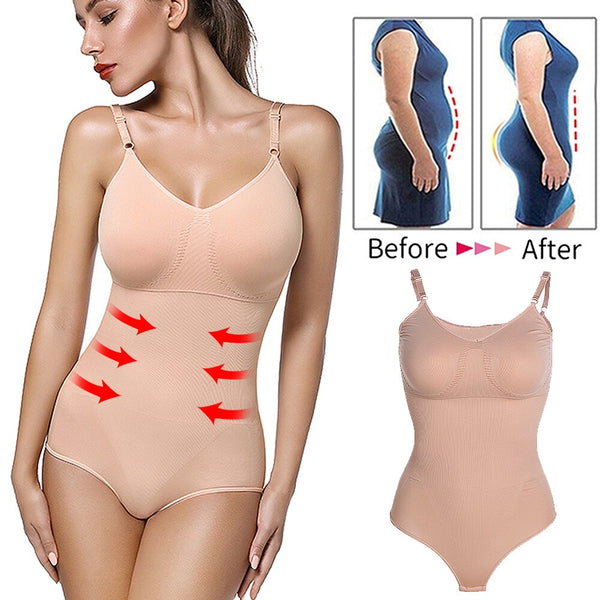 Women Seamless Bodysuit Shapewear Full Body Shaper Waist Trainer Abdomen Shapers Tummy Control Slimming Sheath Briefer Corset | Vimost Shop.