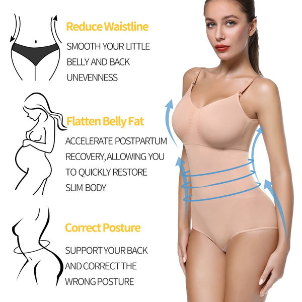 Women Seamless Bodysuit Shapewear Full Body Shaper Waist Trainer Abdomen Shapers Tummy Control Slimming Sheath Briefer Corset | Vimost Shop.