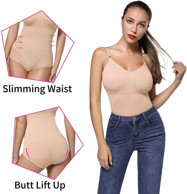 Women Seamless Bodysuit Shapewear Full Body Shaper Waist Trainer Abdomen Shapers Tummy Control Slimming Sheath Briefer Corset | Vimost Shop.