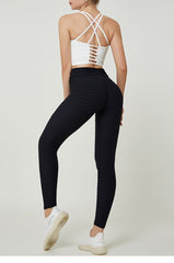 High Waist Gym Candy Color Running Workout Trousers | Vimost Shop.