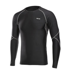 Men Winter Compression Shirt Warm Up Fleece Gym Shirts  Long Sleeve Sportswear Running Tights Workout Shirt Dry Fit