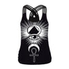 New All-seeing Eye Women Tank Tops Sling Top Gothis Ouija Board Printed Vest For Female Elastic Vest Black | Vimost Shop.